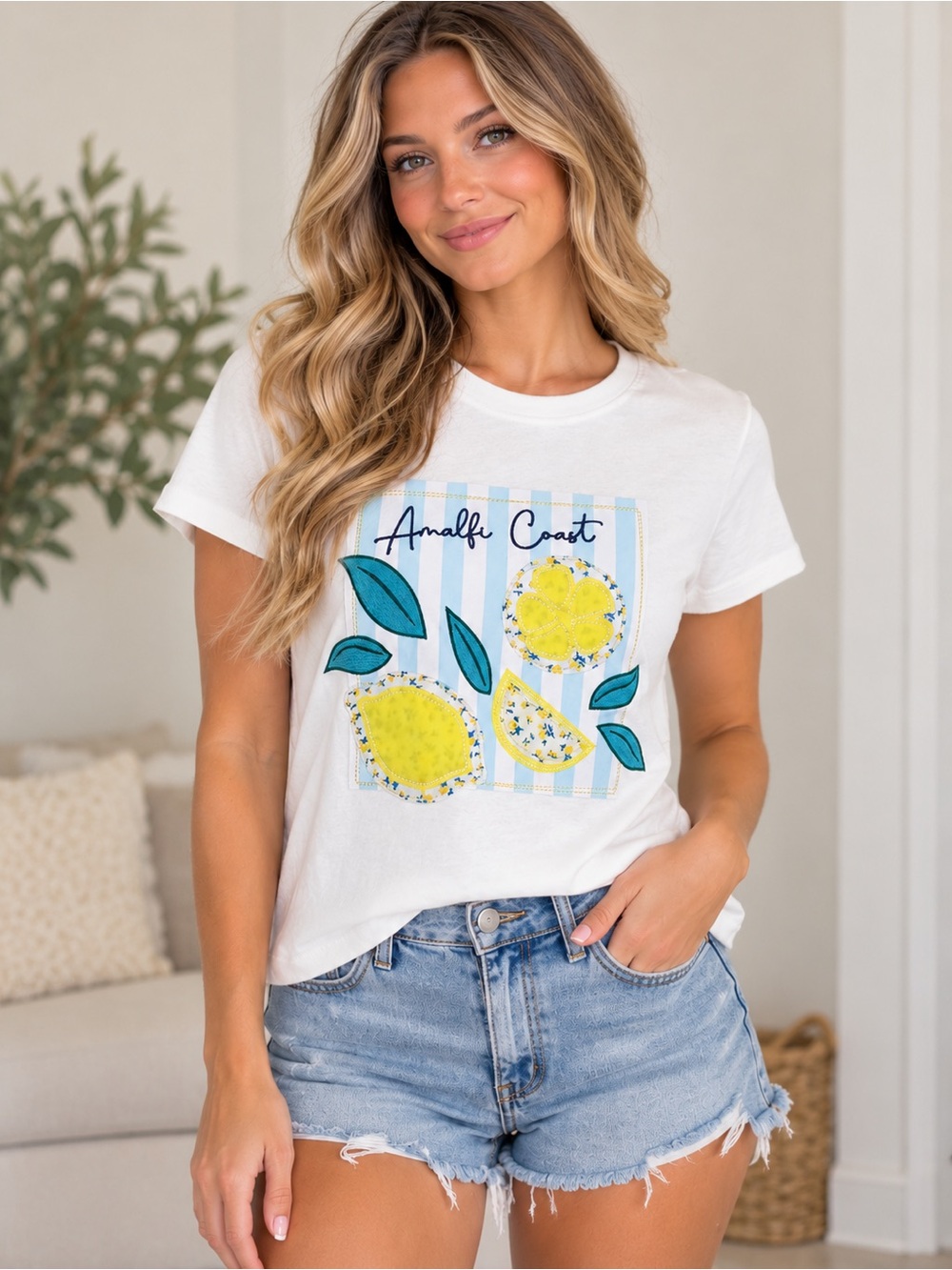 Altar’d State Amalfi Coast Lemon Graphic Tee NWT XS